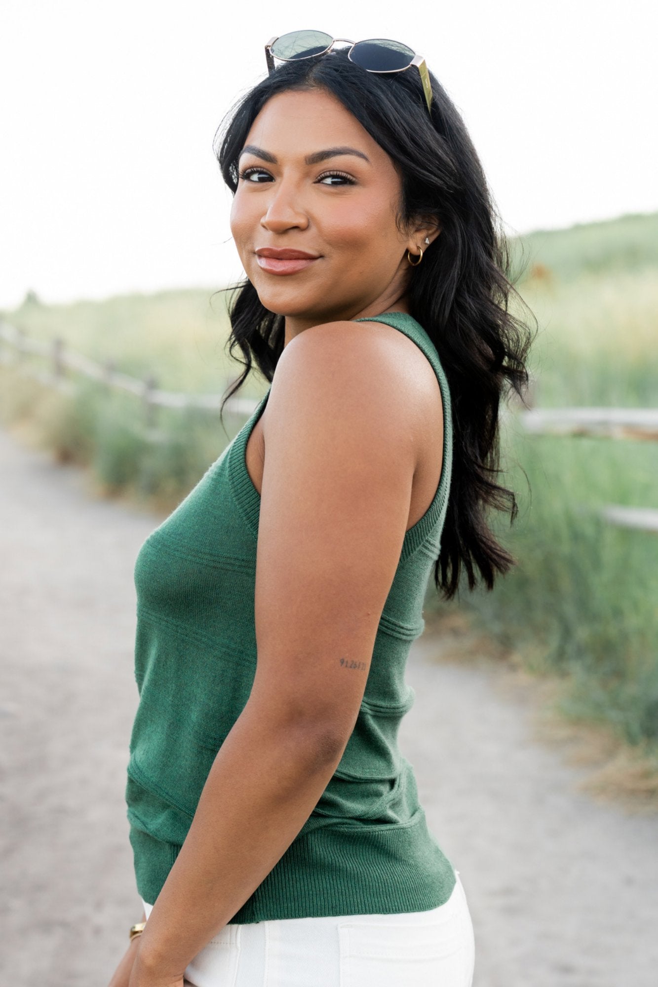 Lucia Tank in Meadow Clothing Holley Girl 