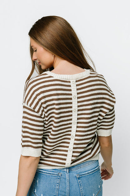 Boardwalk Top in Chocolate Clothing Holley Girl 