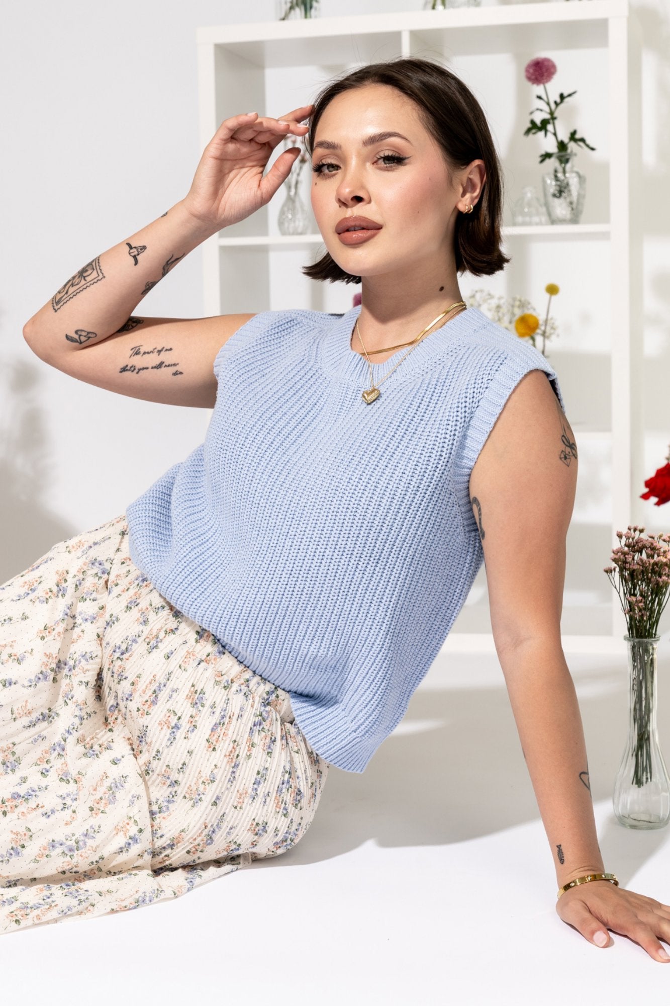 Britton Top in Sky Clothing Holley Girl 