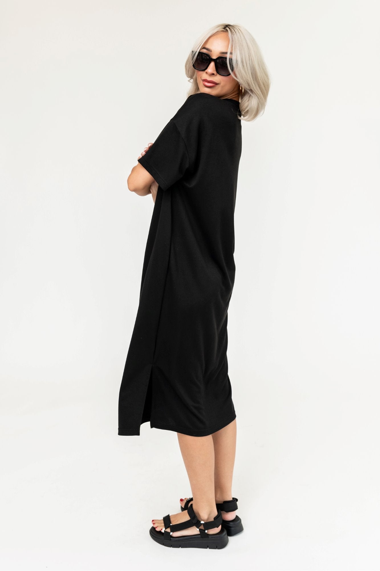 Maeve Dress in Black Holley Girl 