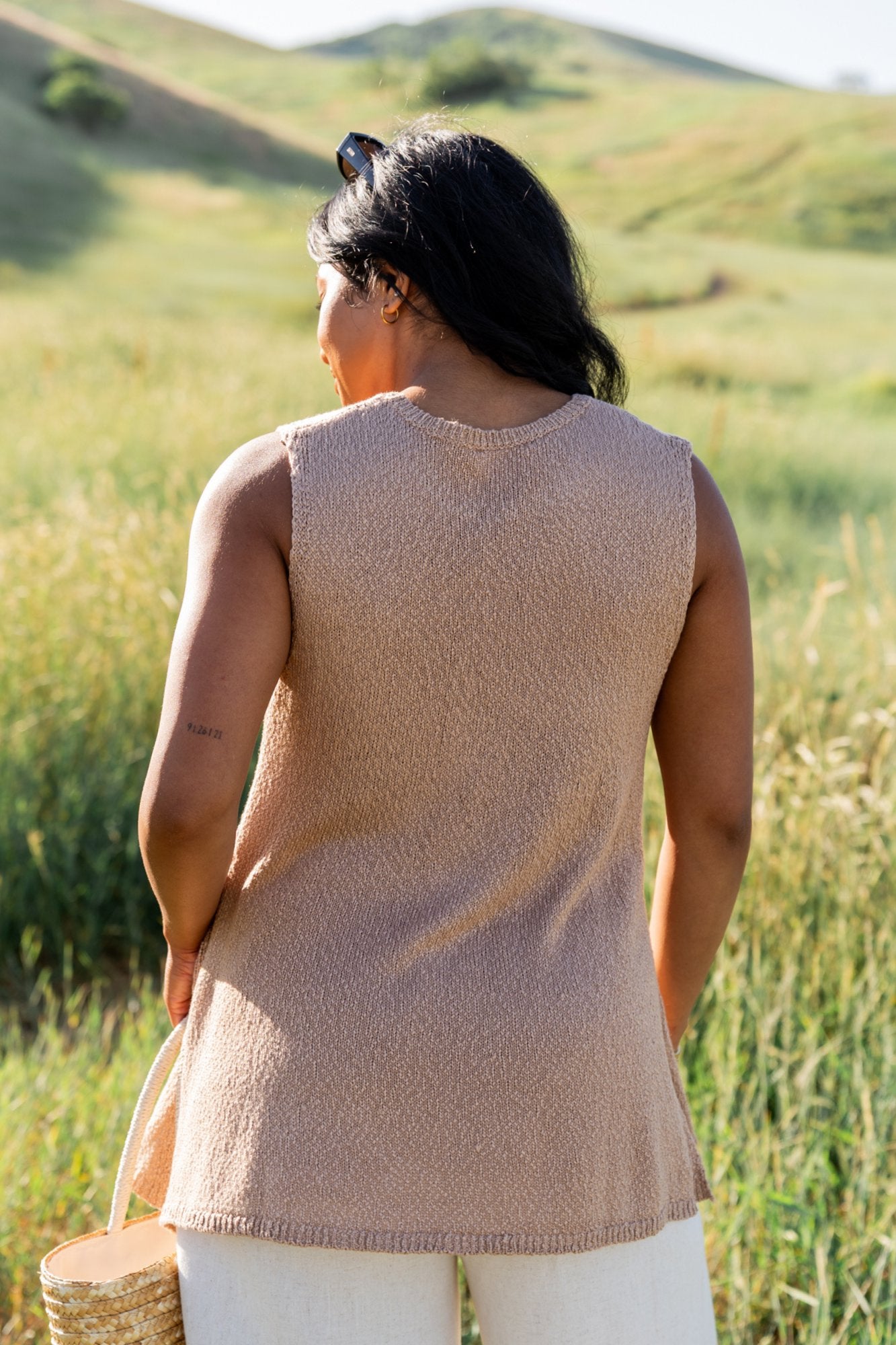 Namari Top in Mocha Clothing Holley Girl 