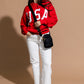 Liberty Crewneck in Red Clothing Holley Girl 
