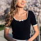 Carson Top in Navy Clothing Holley Girl 