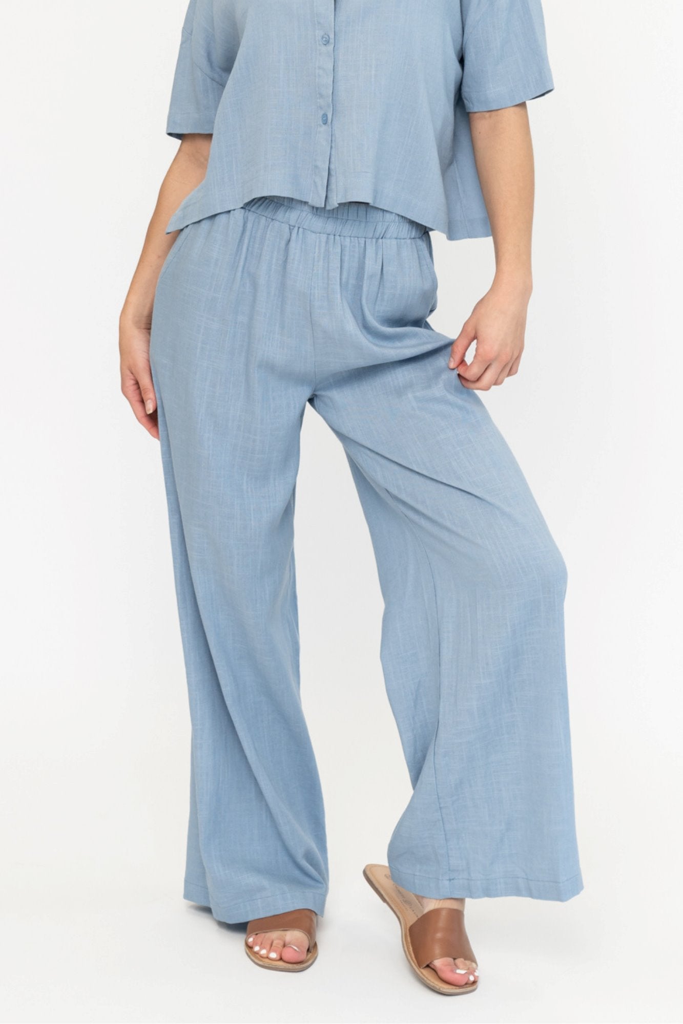 Gabbie Pants in Blue Holley Girl 