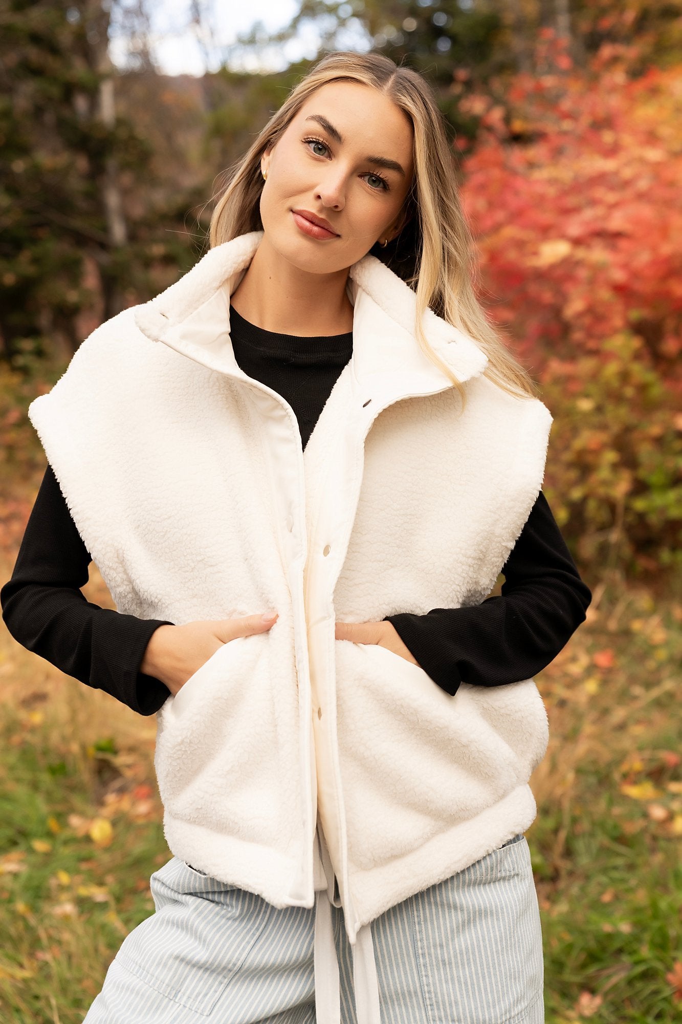 Cozy Cloud Vest Clothing Holley Girl 