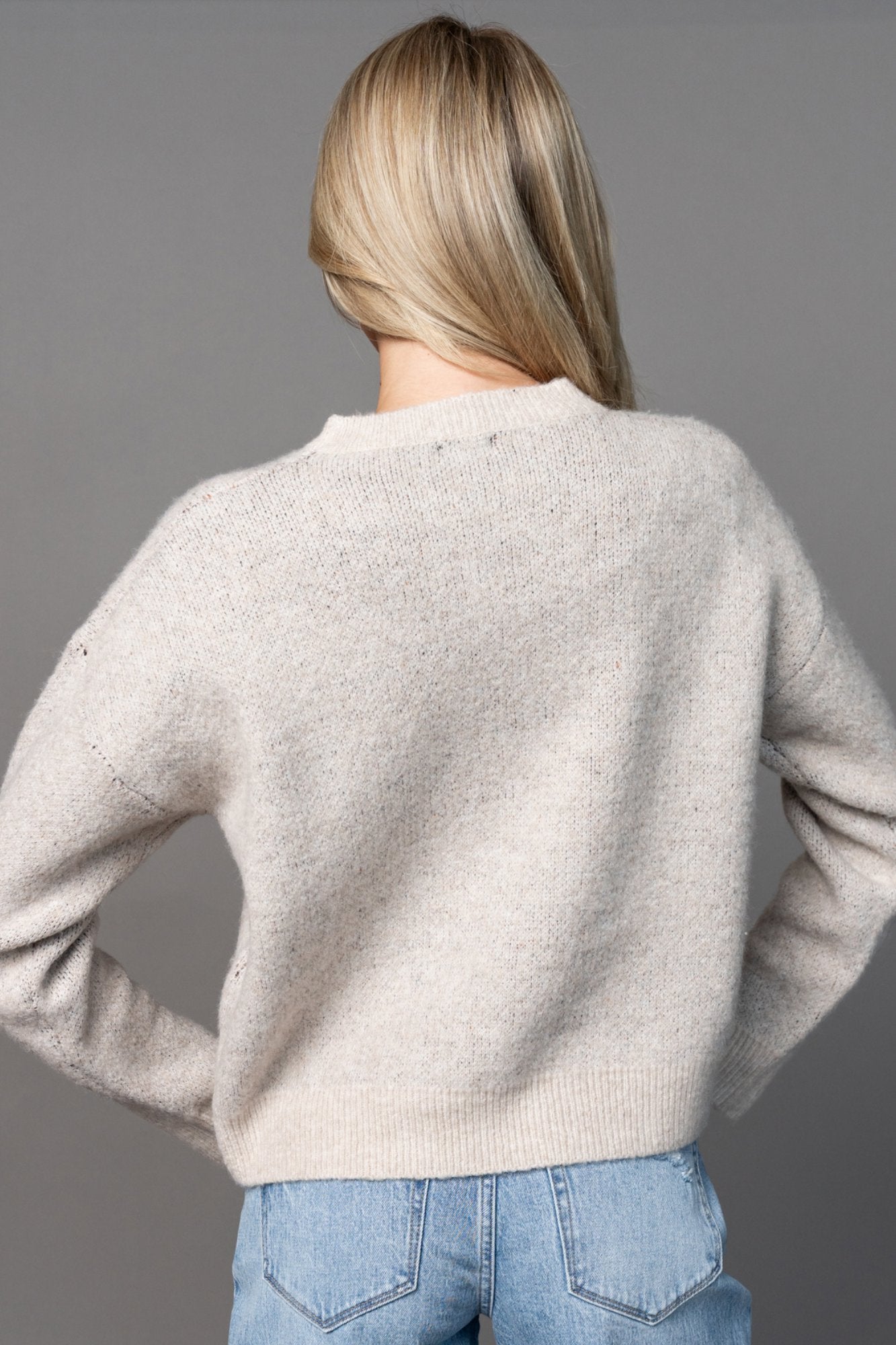 Woodland Fox Sweater in Oatmeal Clothing Holley Girl 