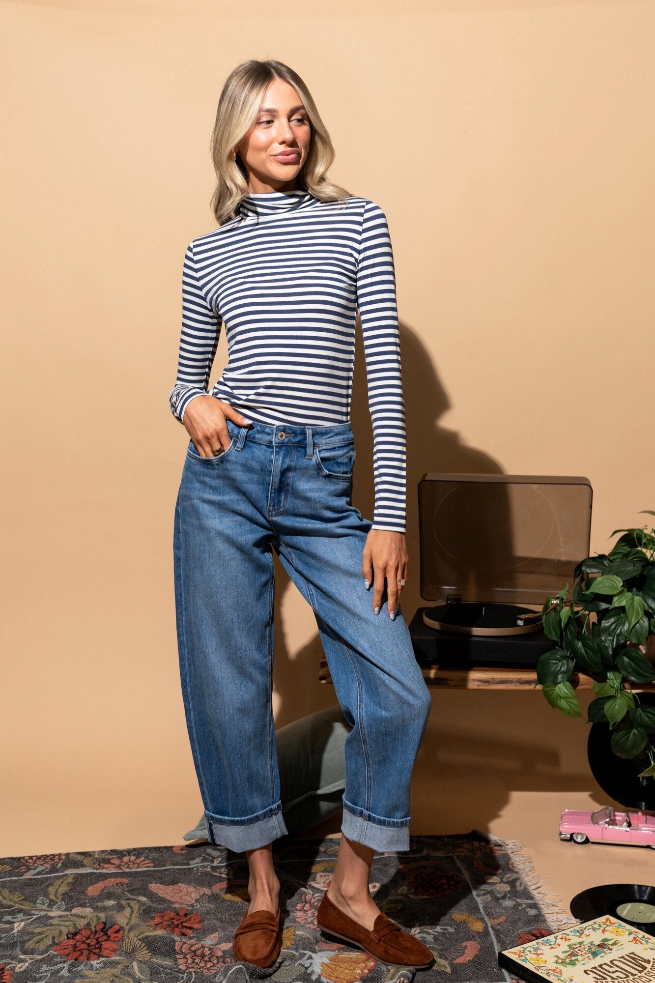 Rebel Top in Navy Clothing Holley Girl 