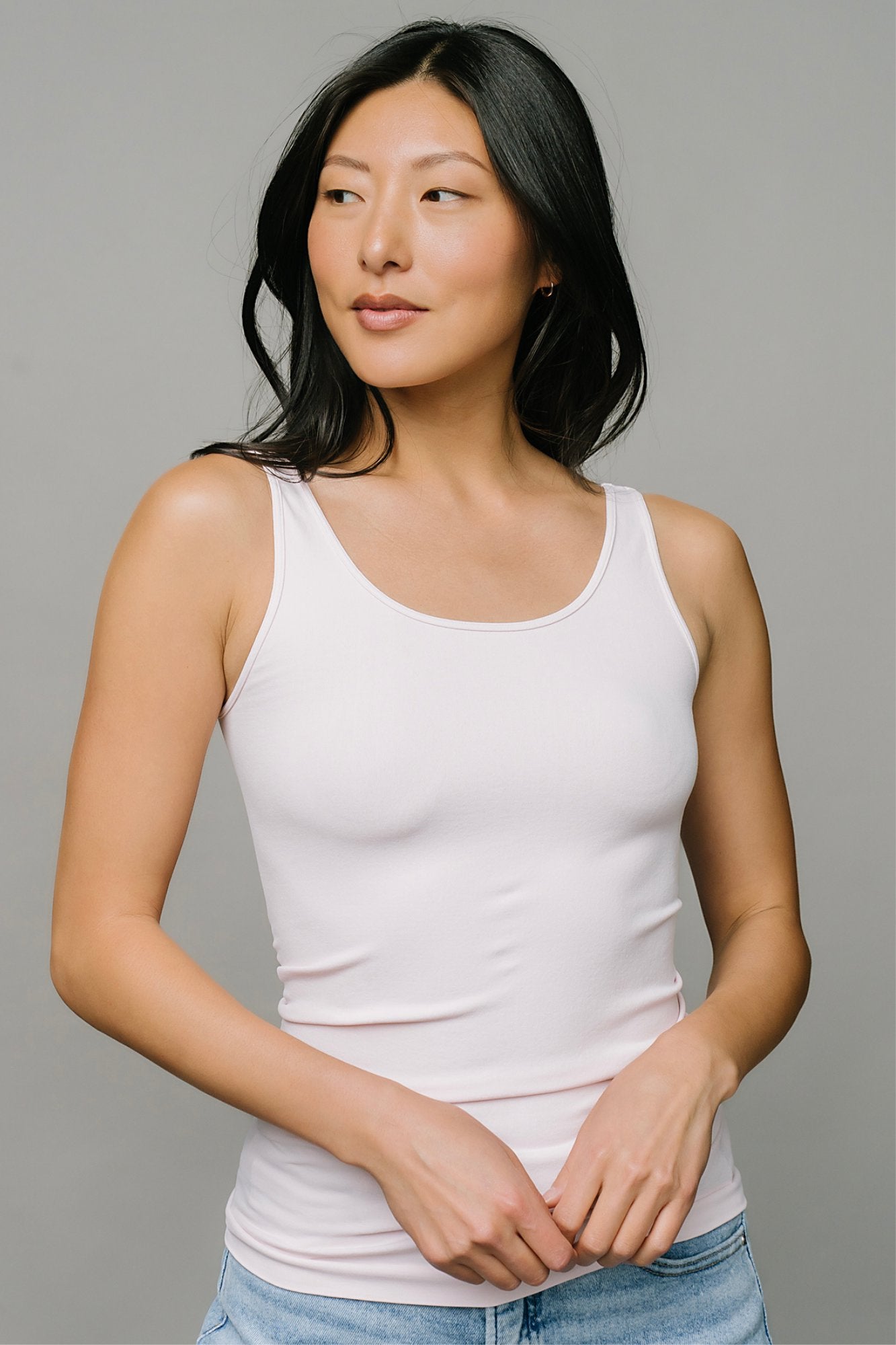 Layering Tank in Pink Mist Clothing Holley Girl 