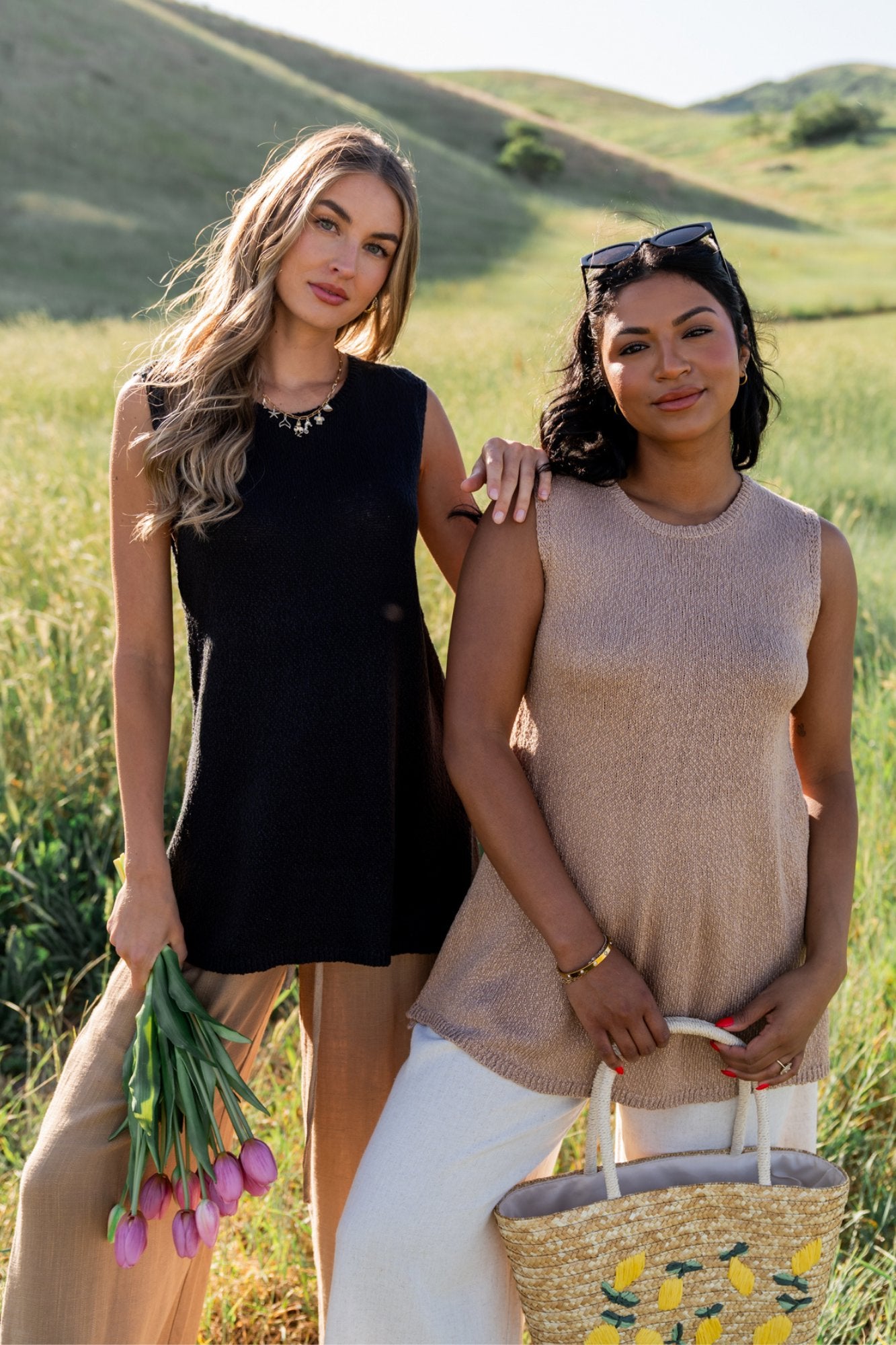 Namari Top in Mocha Clothing Holley Girl 