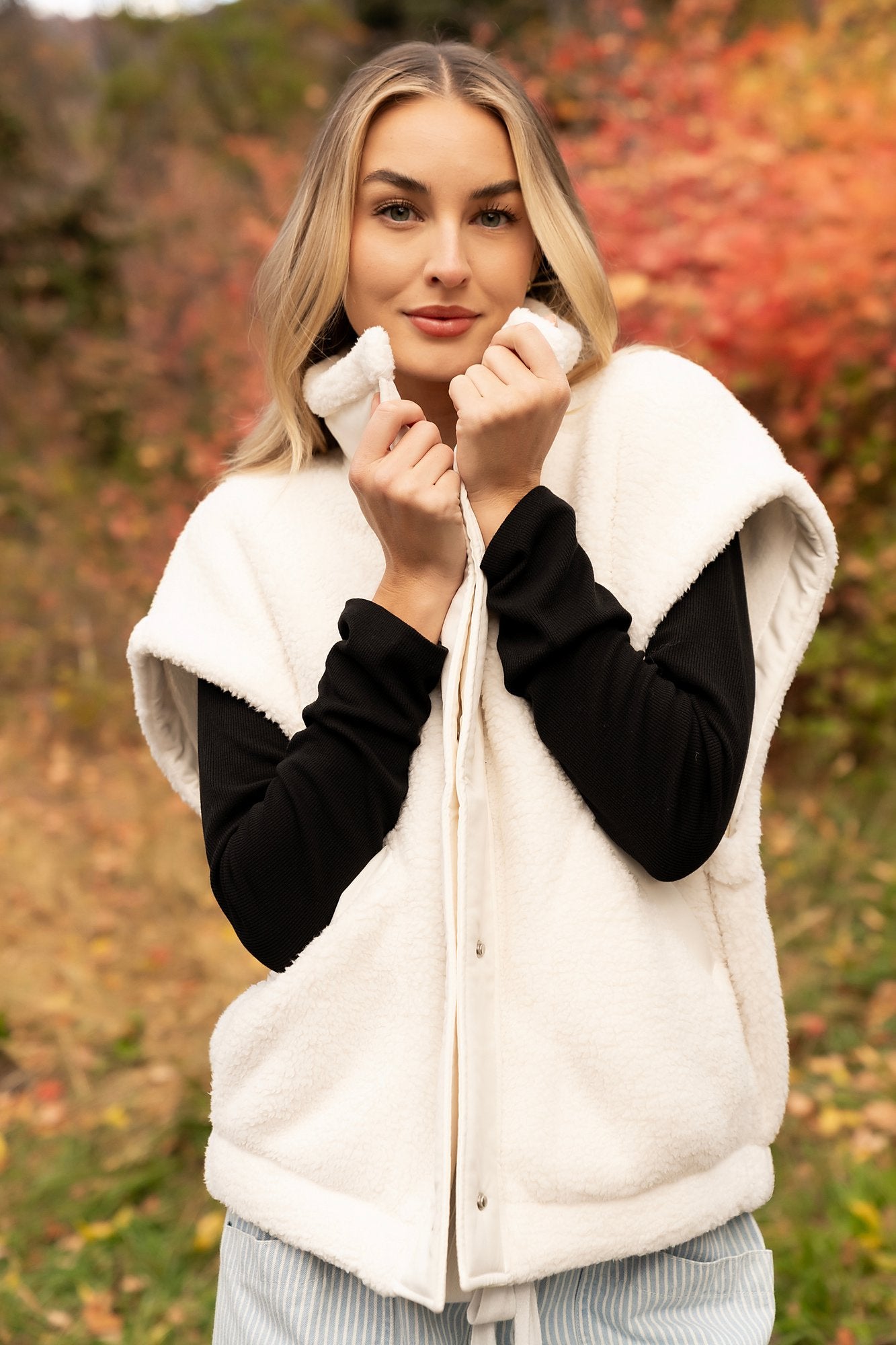 Cozy Cloud Vest Clothing Holley Girl 