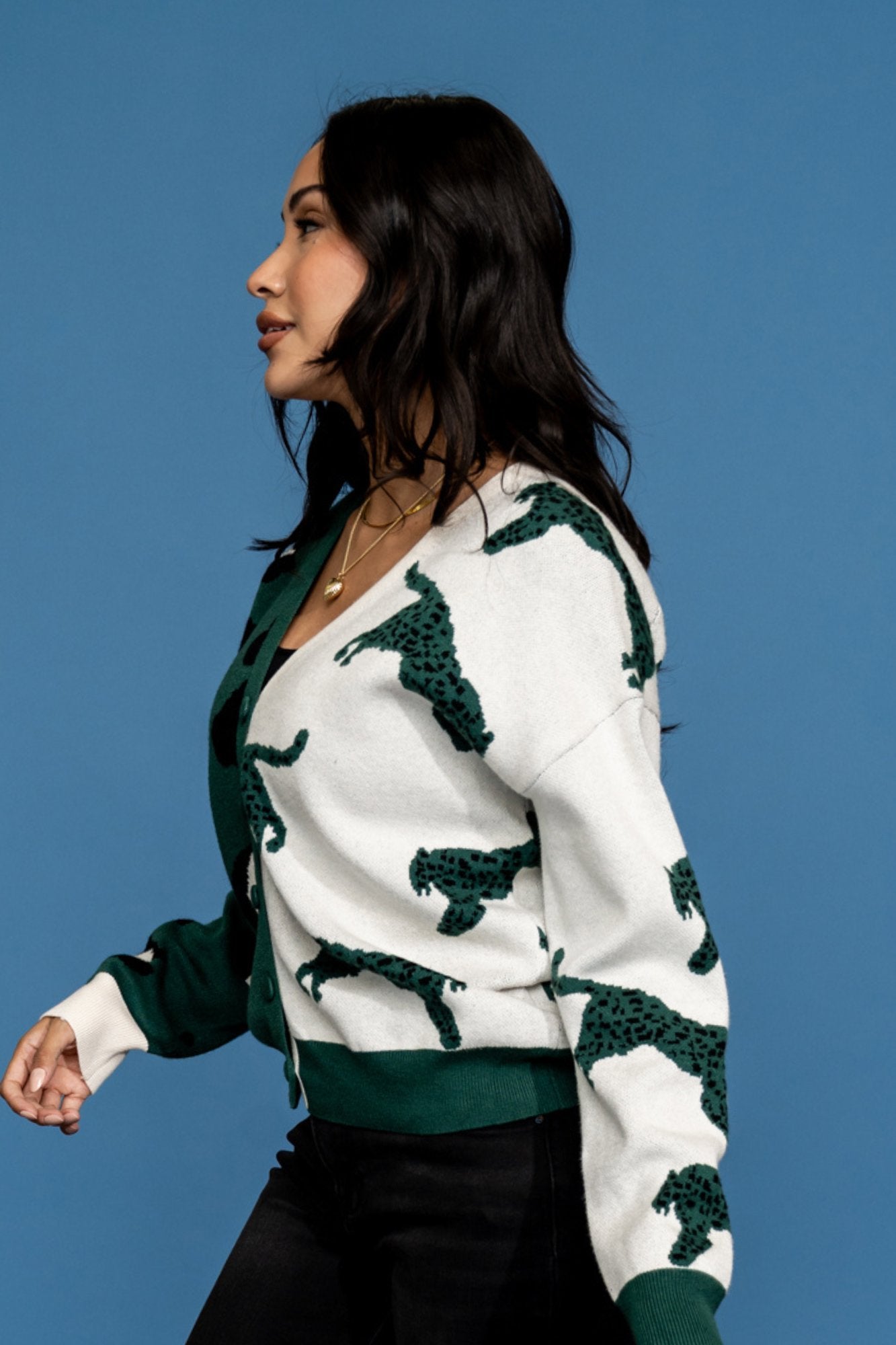 Leopard Luxe Cardigan Clothing Holley Girl 