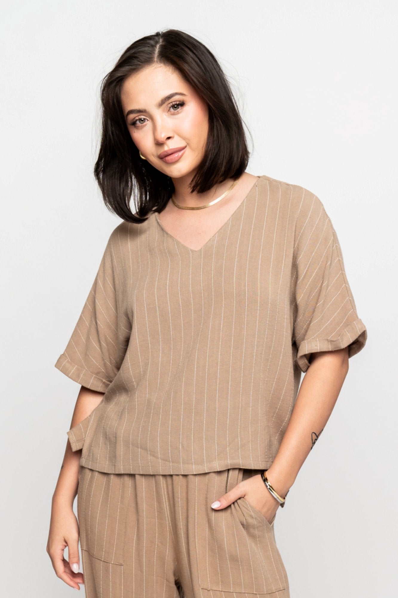 Sydney Top in Fawn Holley Girl 