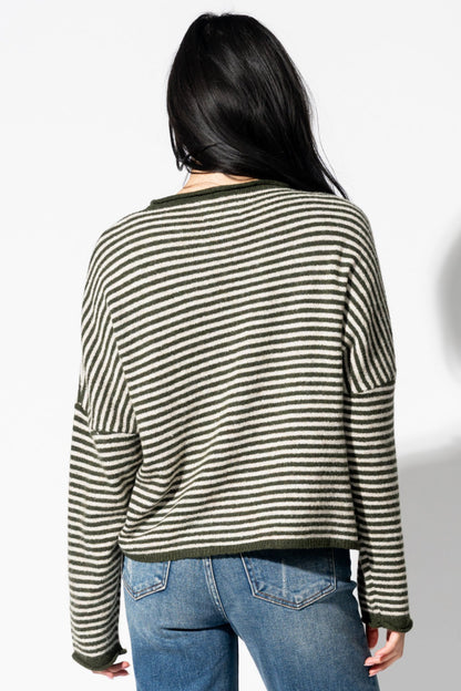 Morning Market Cardigan in Olive Clothing Holley Girl 