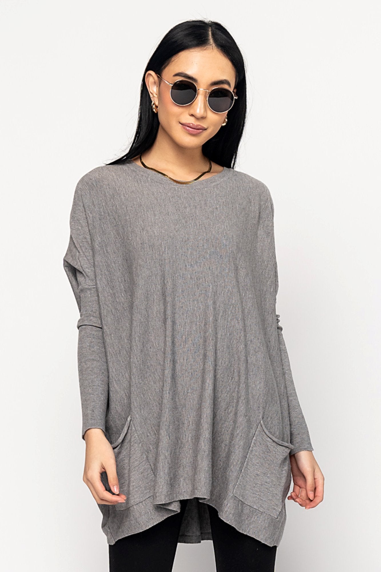 Griffin Sweater in Grey Holley Girl 