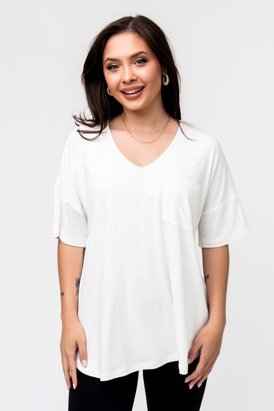 HOLLEY GIRL - Lennox Top in White (Small-XL) Holley Girl 