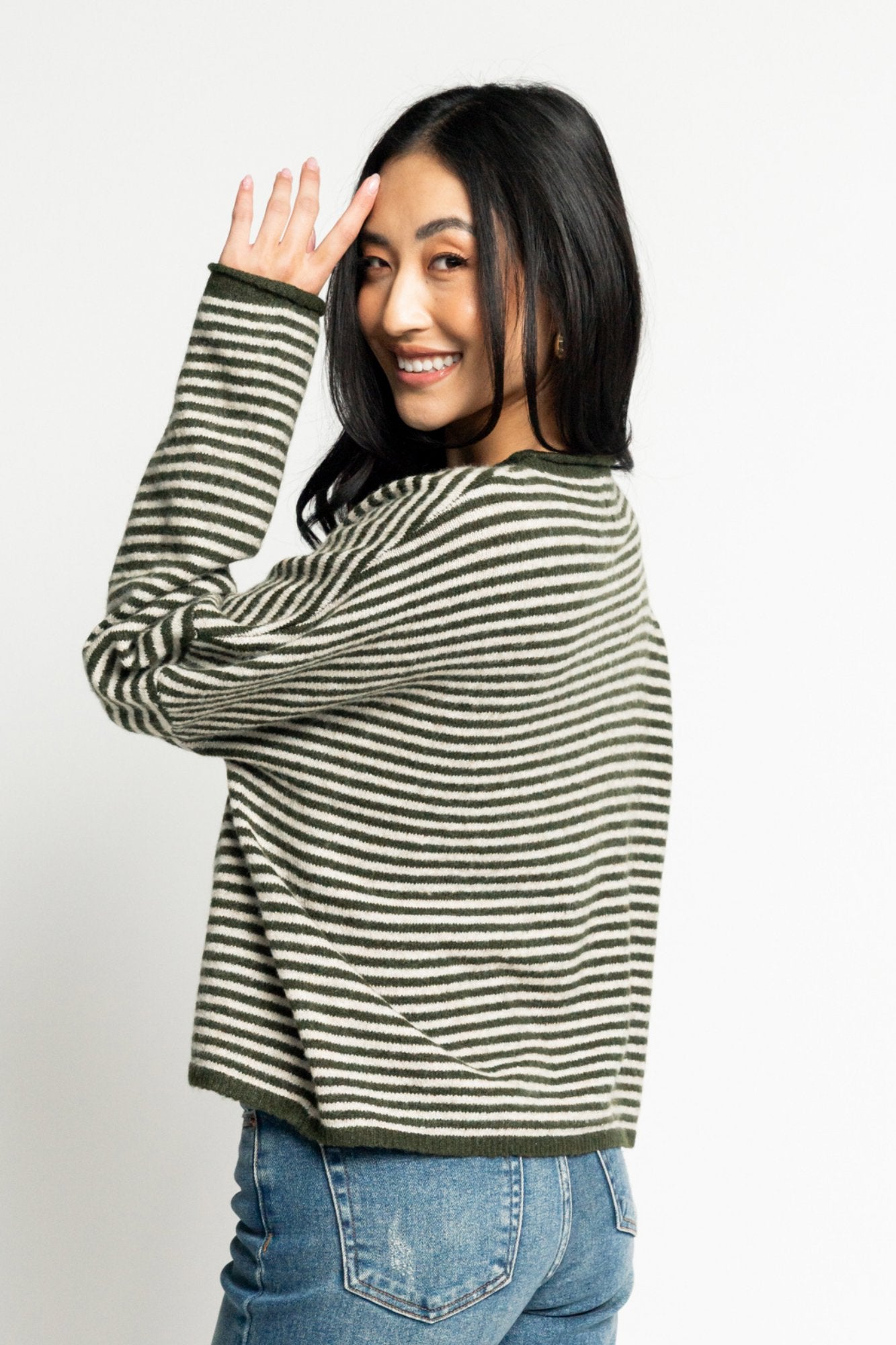 Morning Market Cardigan in Olive Clothing Holley Girl 