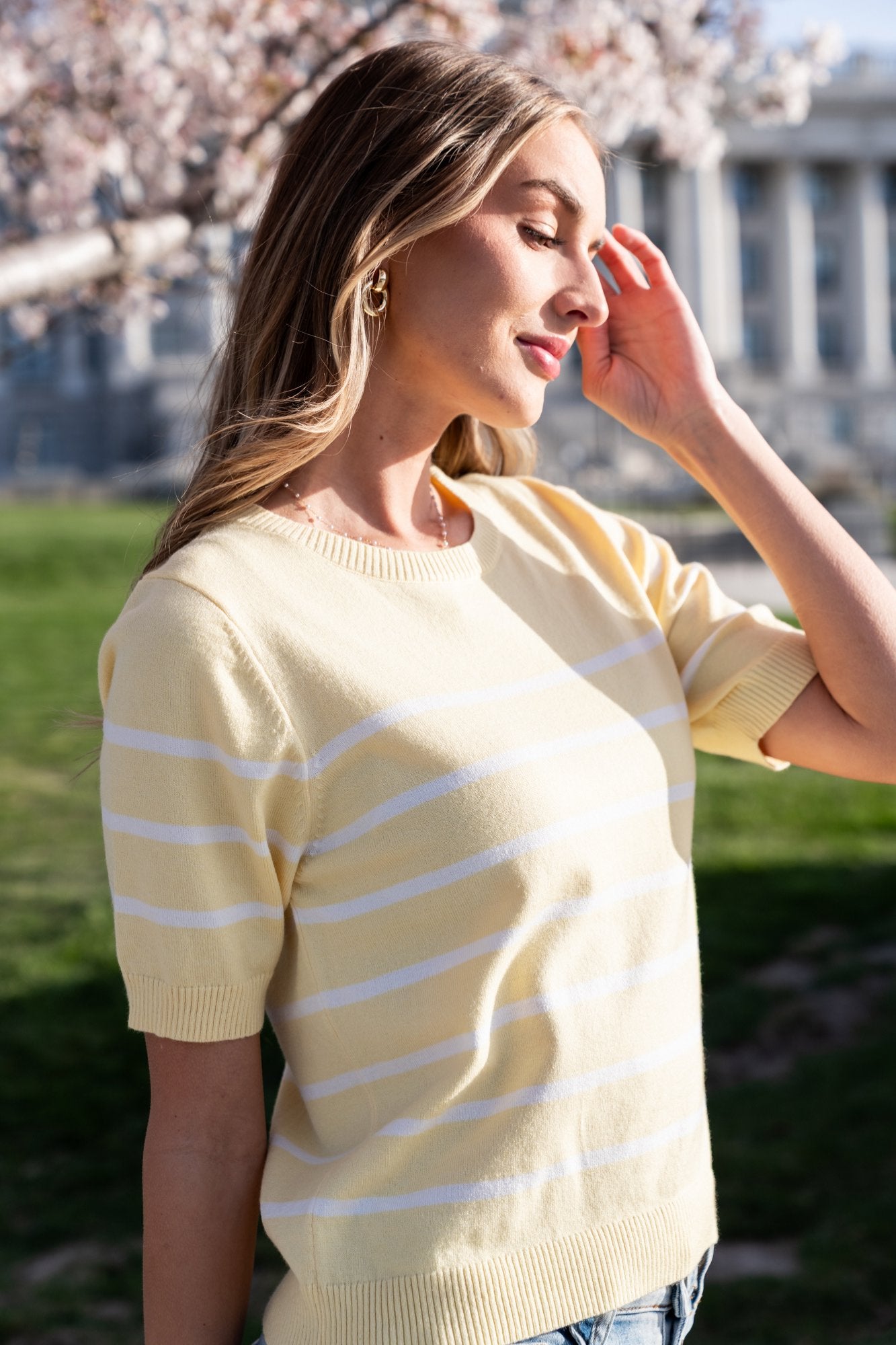 Finch Top in Lemon Clothing Holley Girl 
