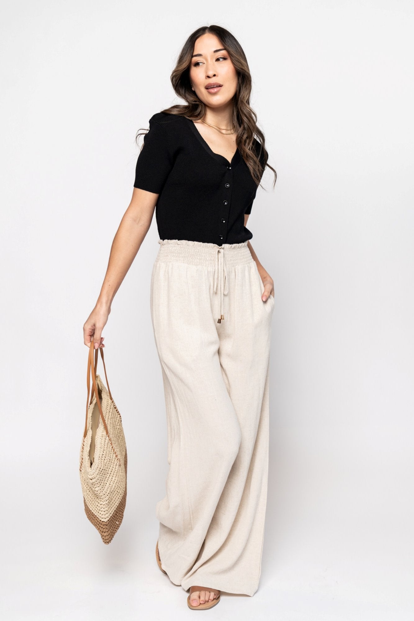 Maxwell Pants in Natural Holley Girl 