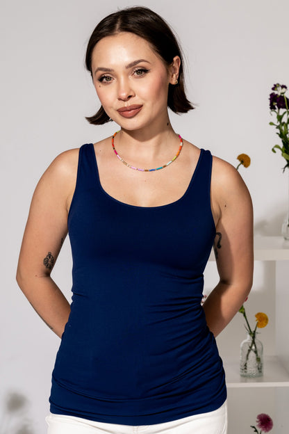 Layering Tank in Navy Clothing Holley Girl 