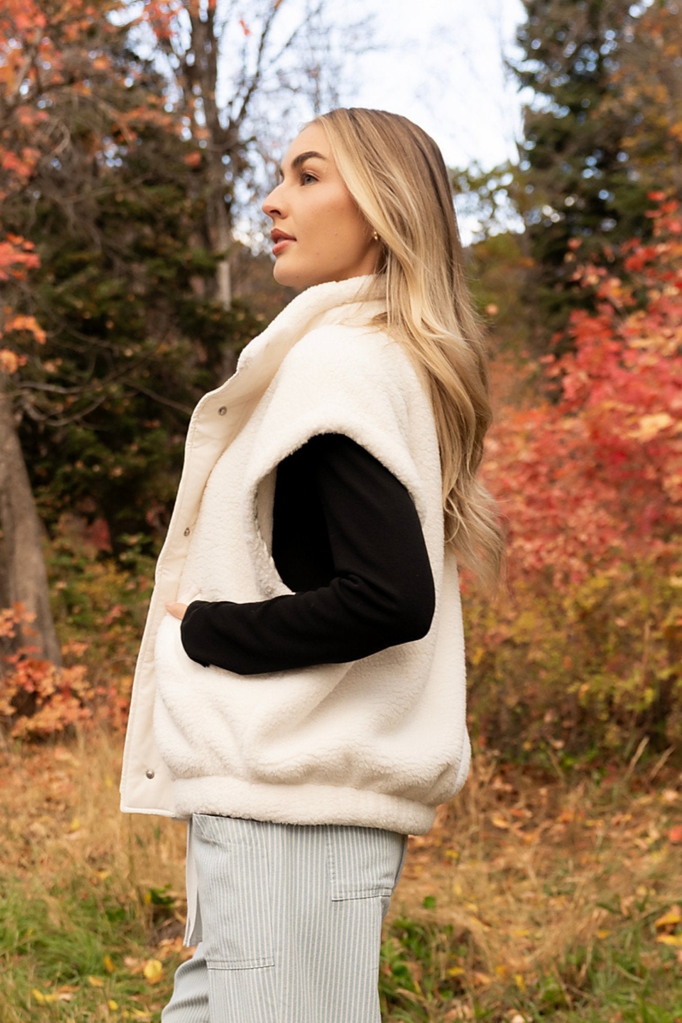 Cozy Cloud Vest Clothing Holley Girl 