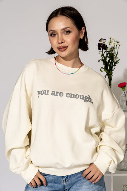 You Are Enough Crewneck Clothing Holley Girl 