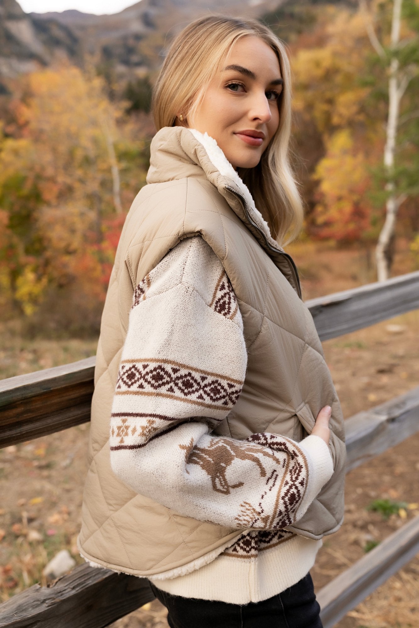 Sterling Quilted Vest Clothing Holley Girl 