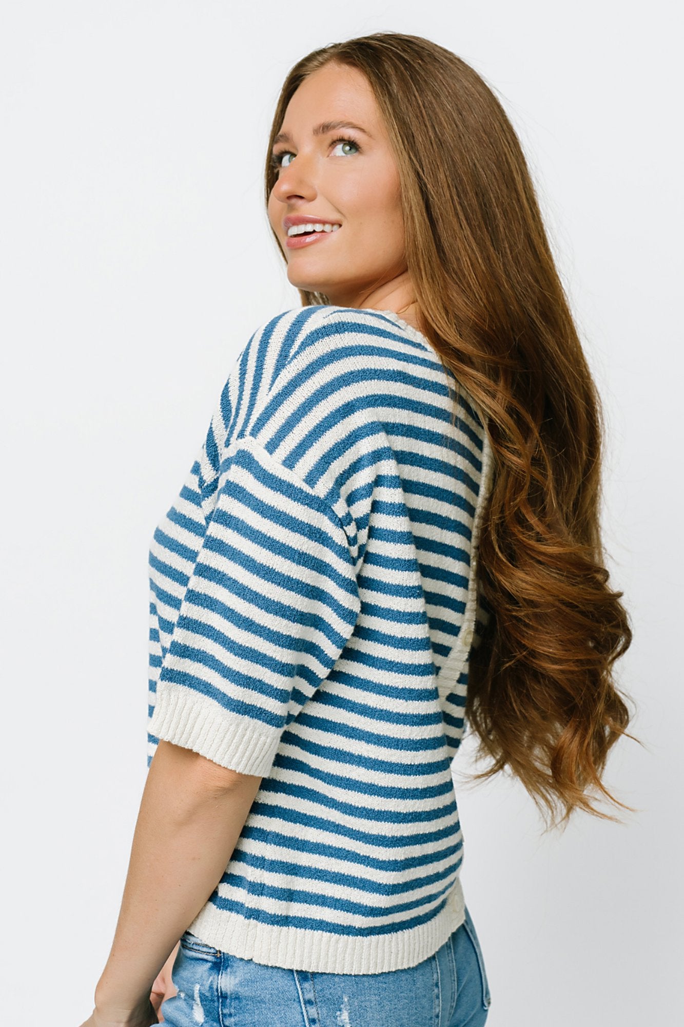 Boardwalk Top in Ocean Clothing Holley Girl 
