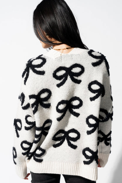 Bow Charm Cardigan Clothing Holley Girl 