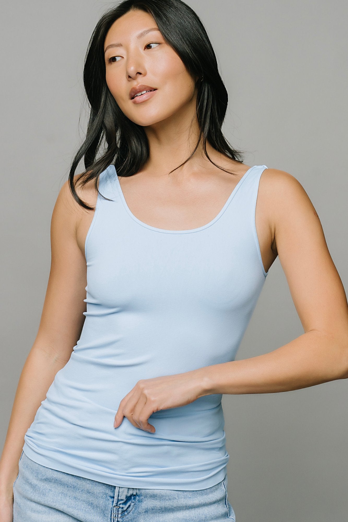 Layering Tank in Sky Clothing Holley Girl 