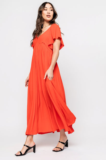 Brielle Dress in Red Holley Girl 