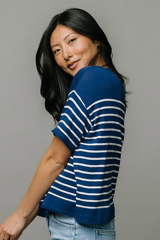 Seaside Striped Top Clothing Holley Girl 