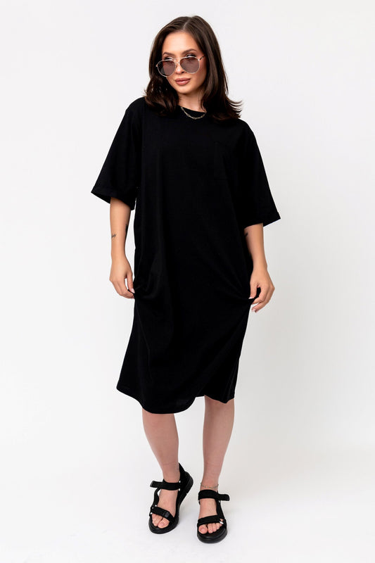 Lilo Dress in Black (Small-XL) Holley Girl 