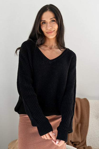 Noir Sweater Clothing Holley Girl 