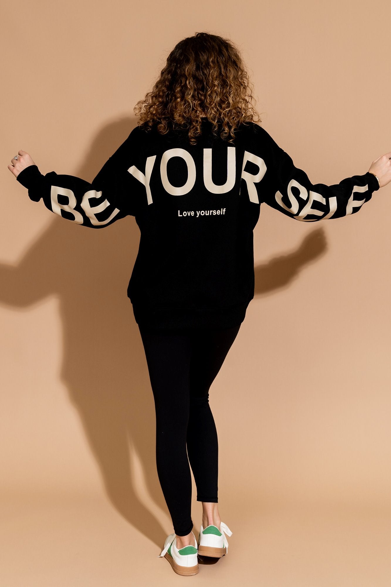 Love Yourself Crewneck in Black Clothing Holley Girl 