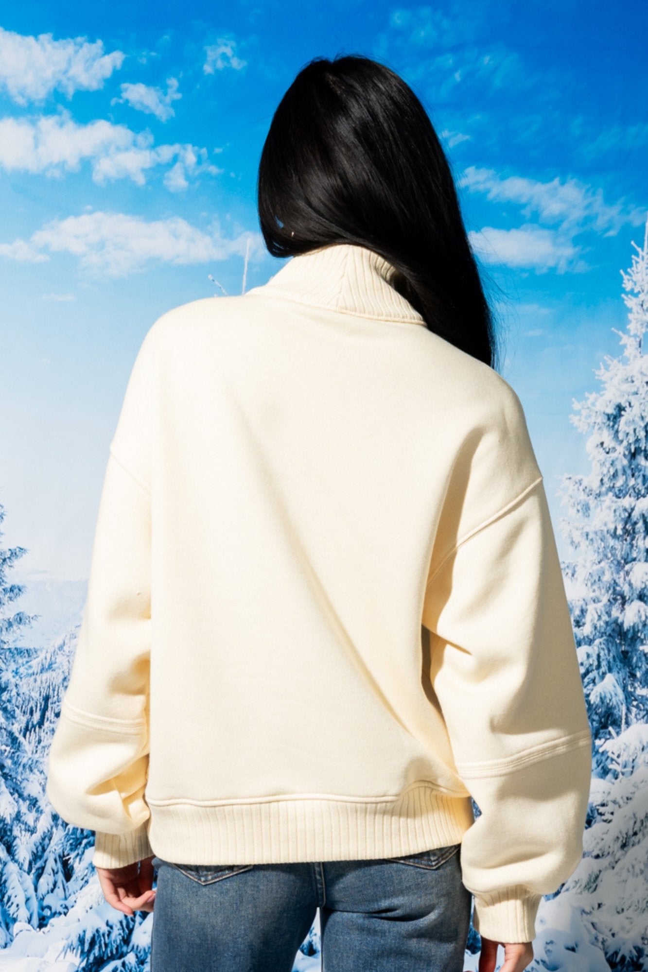 Sunday Half-Zip in Lemon Clothing Holley Girl 