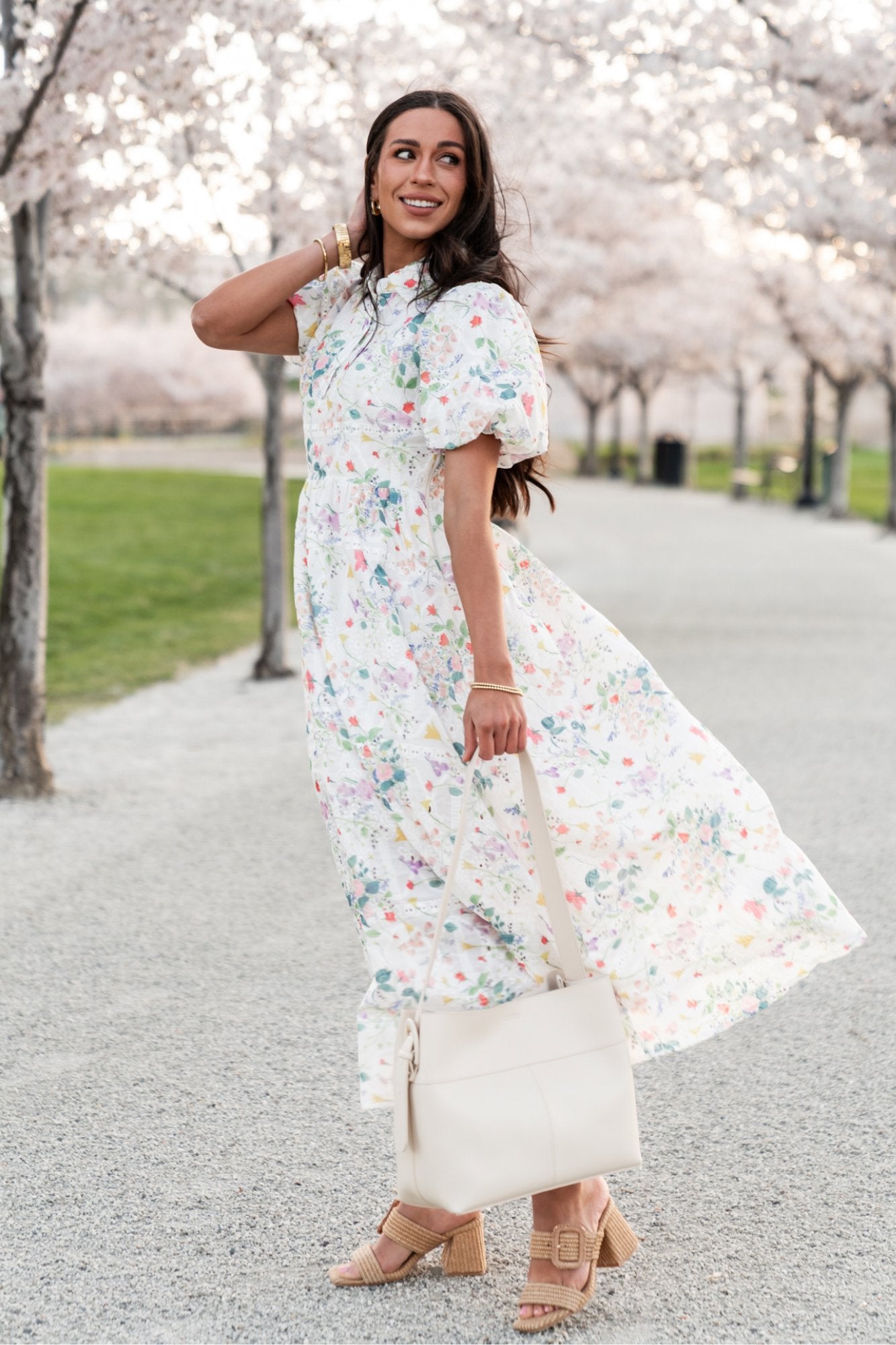 Khloe Purse in Cream Clothing Holley Girl 