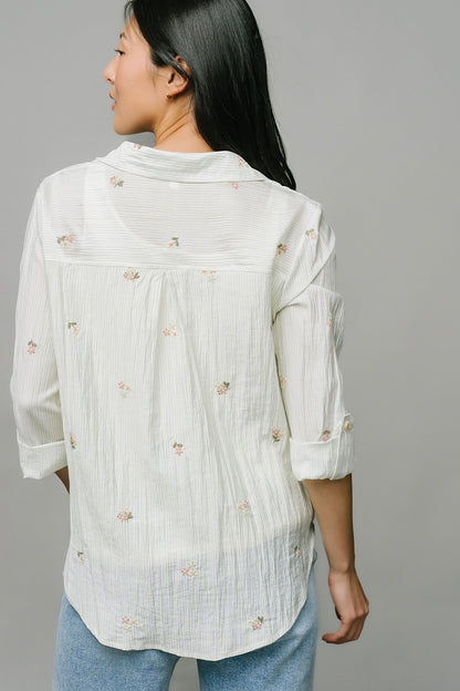 Garden Party Blouse in Green Clothing Holley Girl 