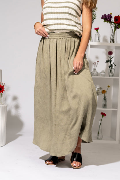 Sable & Sea Skirt in Sage Clothing Holley Girl 