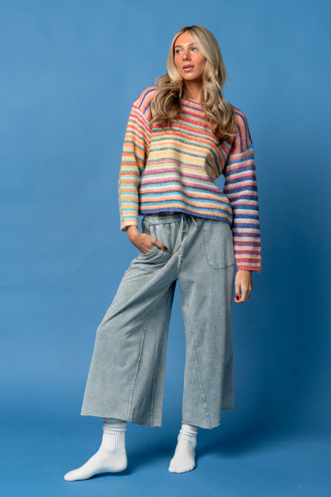 Rainbow Road Sweater Clothing Holley Girl 