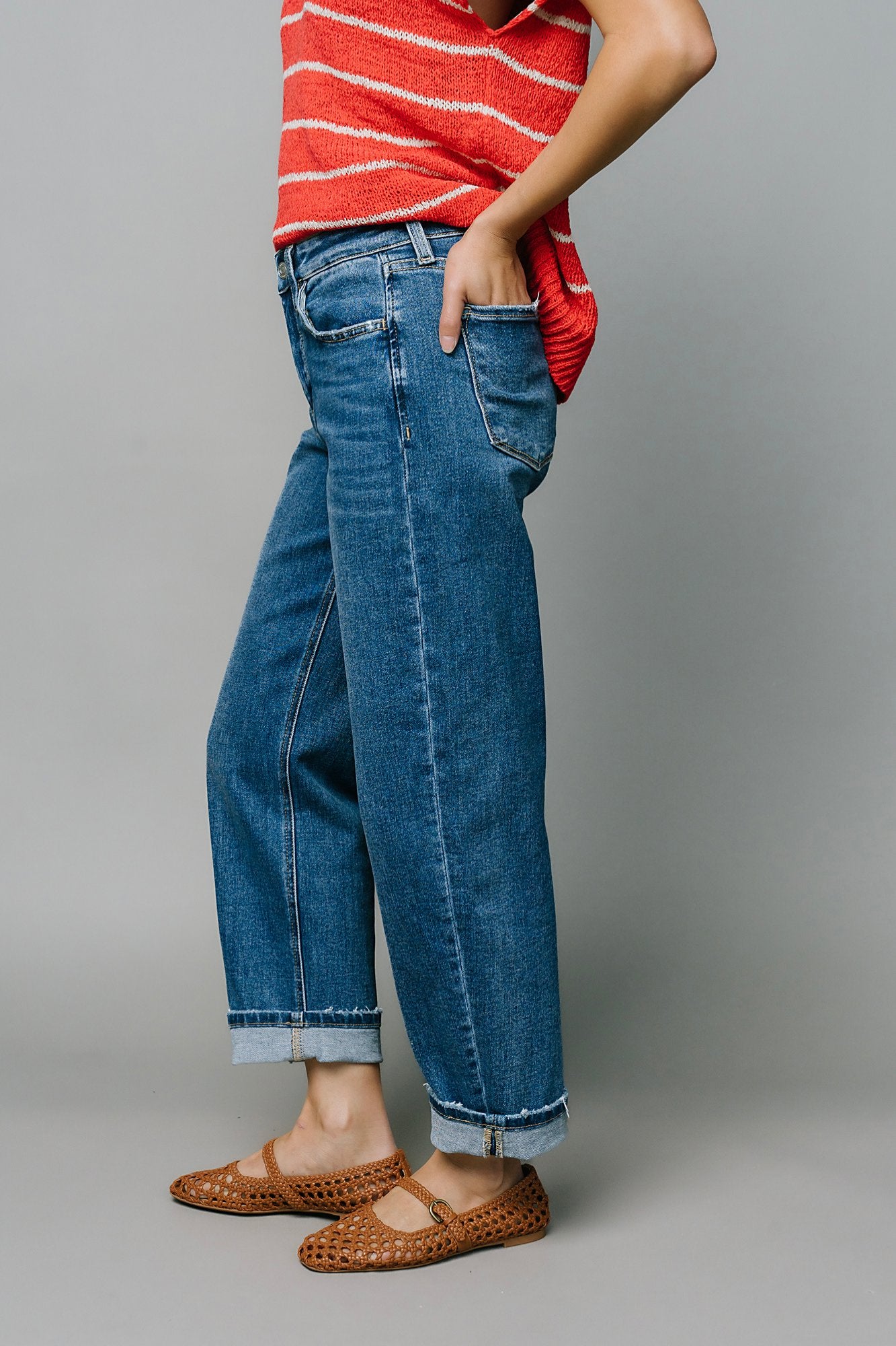 Sadie Barrel Jeans - RESTOCKED Clothing Holley Girl 