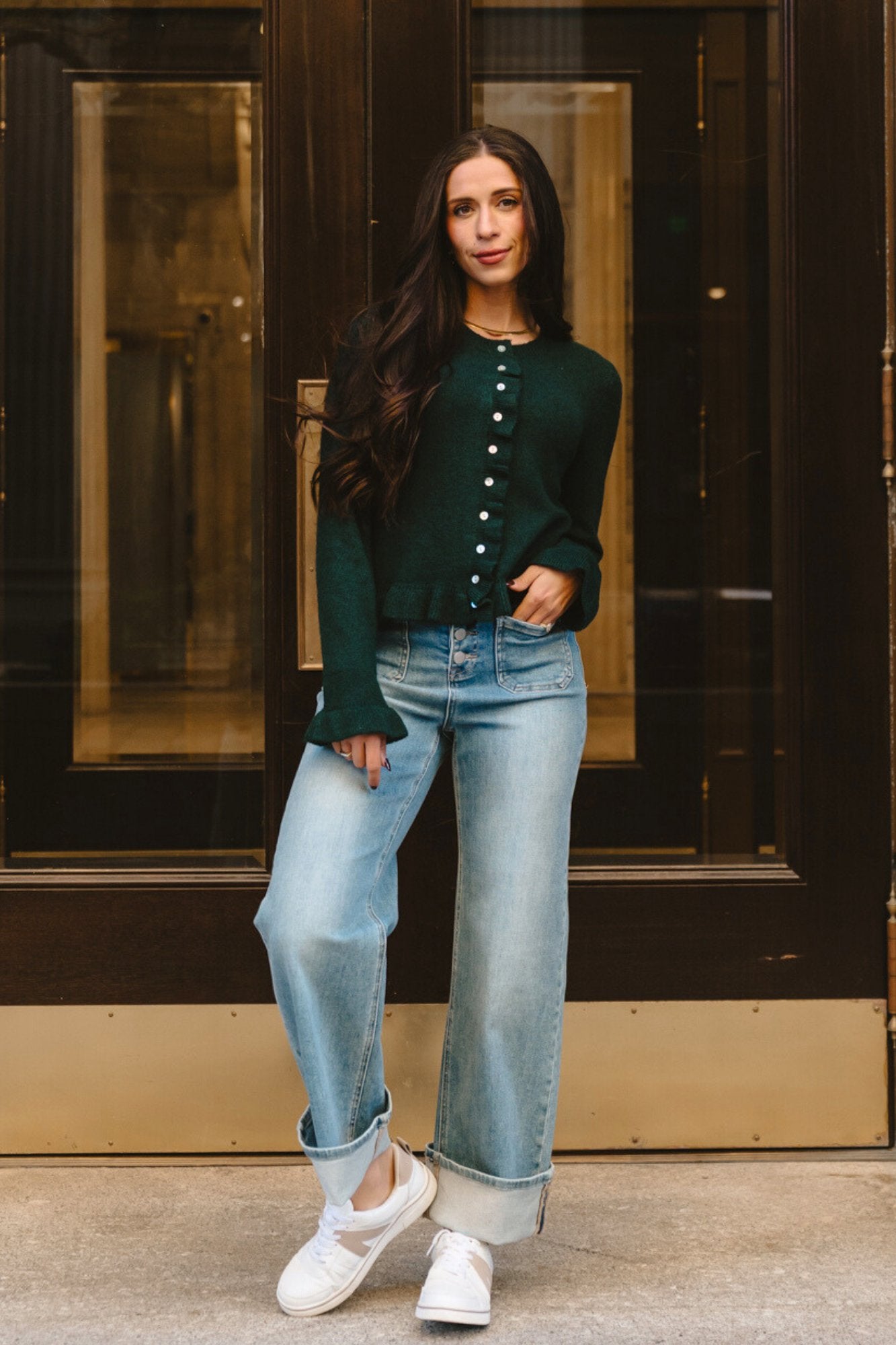 Hearth Cardigan in Forest Clothing Holley Girl 