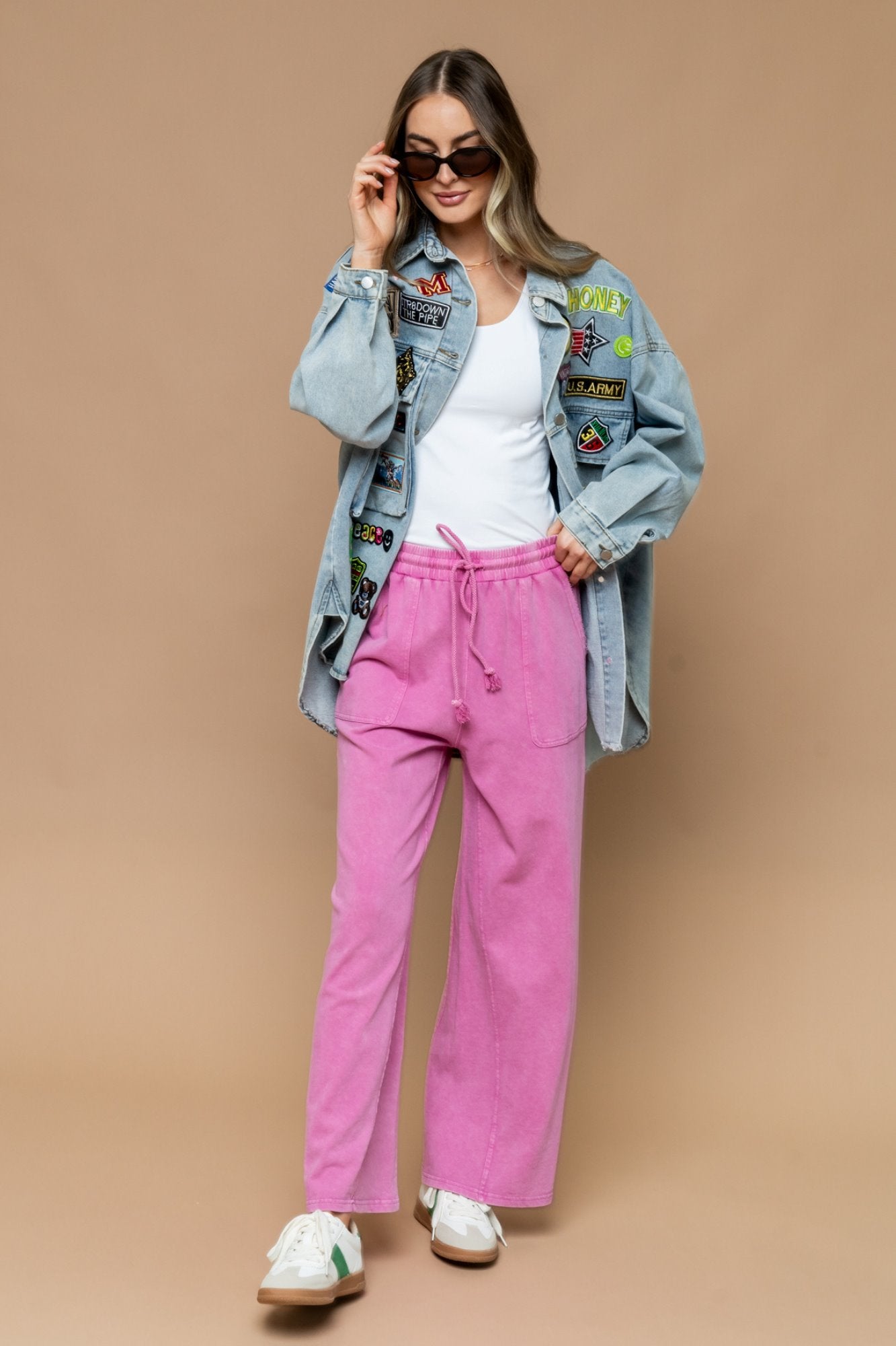 Jenkins Pant in Bubblegum Holley Girl 