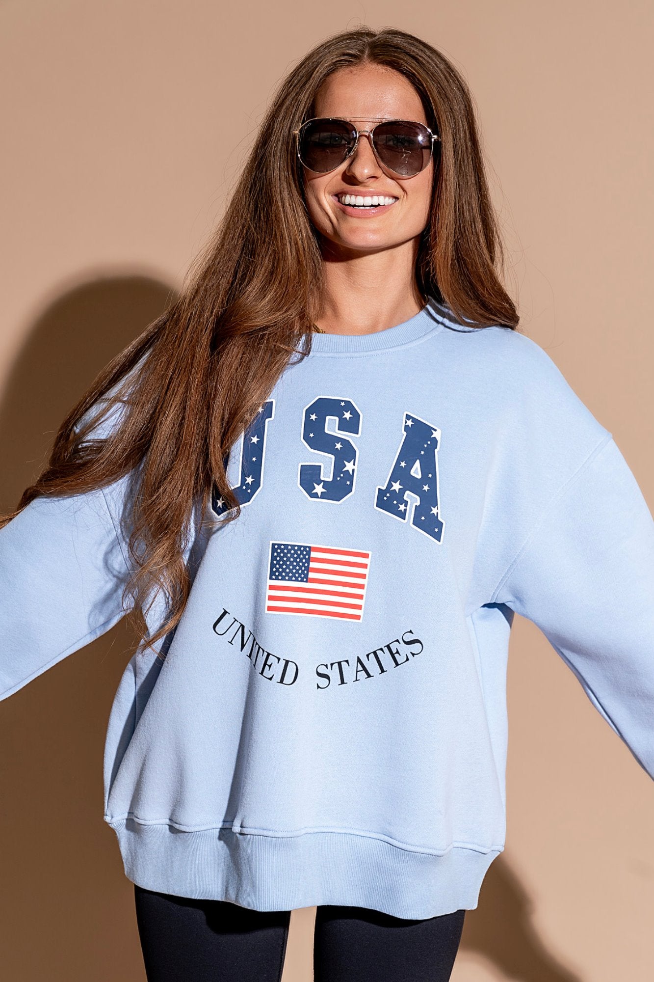 USA Crewneck Clothing Holley Girl 