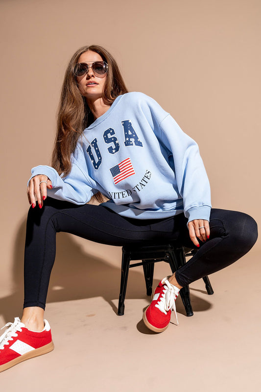 USA Crewneck Clothing Holley Girl 