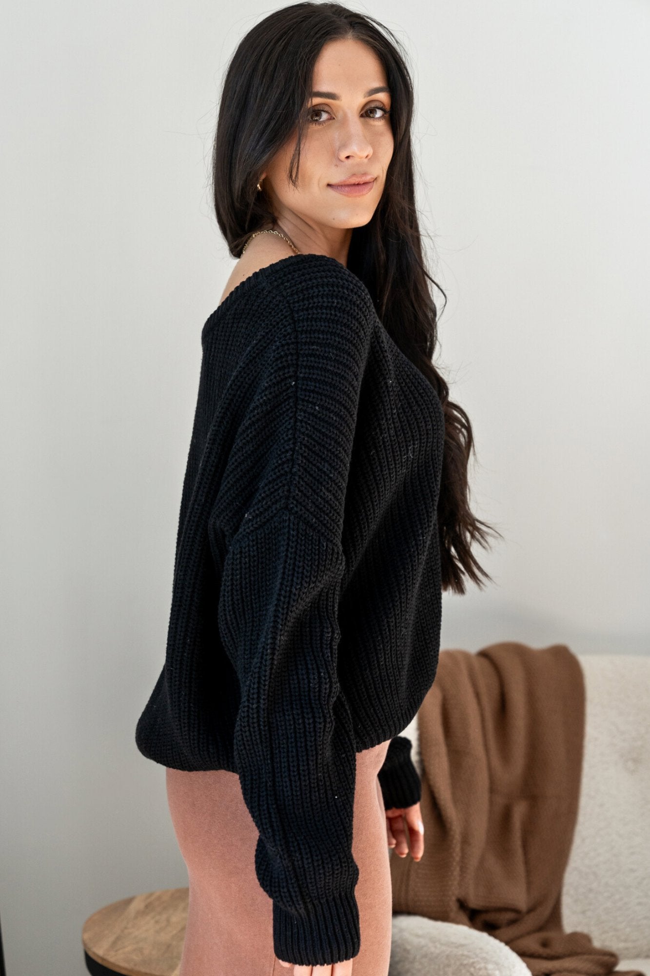 Noir Sweater Clothing Holley Girl 