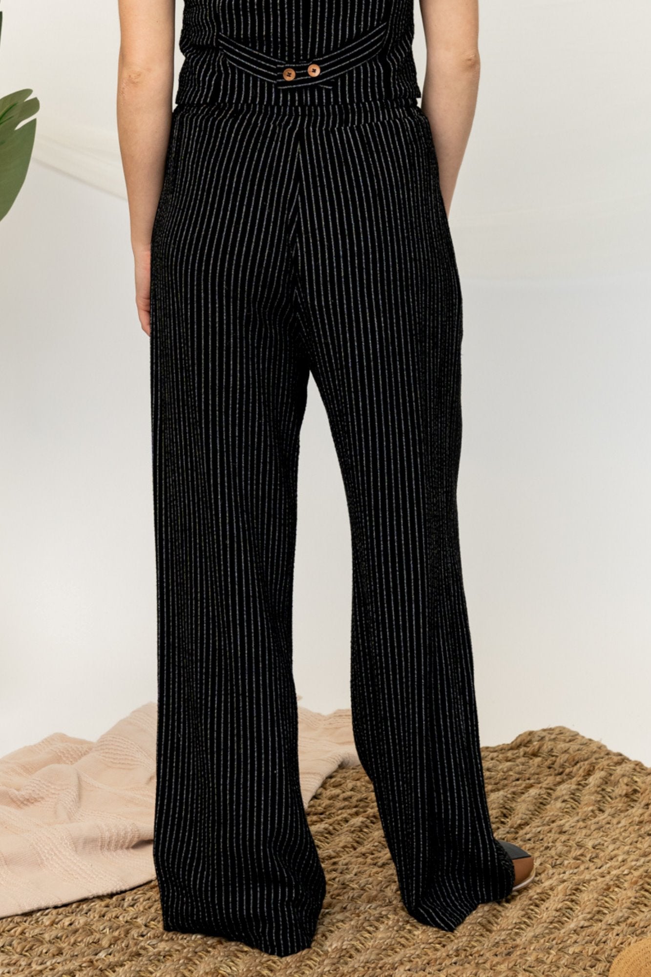 Charleston Pants in Black Holley Girl 