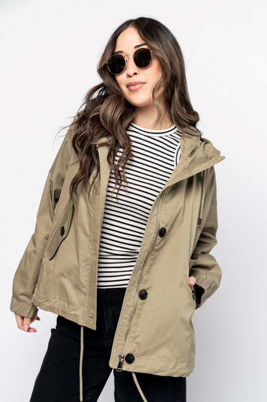 Anderson Jacket in Light Olive Clothing Holley Girl 