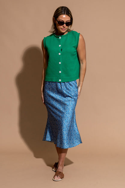 Breeze Skirt in Blue Clothing Holley Girl 