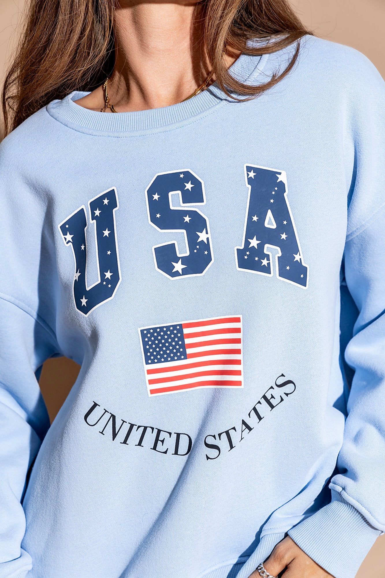 USA Crewneck Clothing Holley Girl 