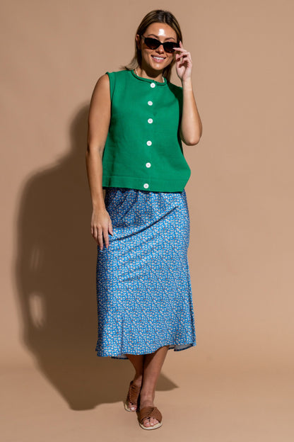 Breeze Skirt in Blue Clothing Holley Girl 